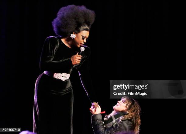 Bob the Drag Queen performs onstage at the Larkin Comedy Club during Colossal Clusterfest at Civic Center Plaza and The Bill Graham Civic Auditorium...