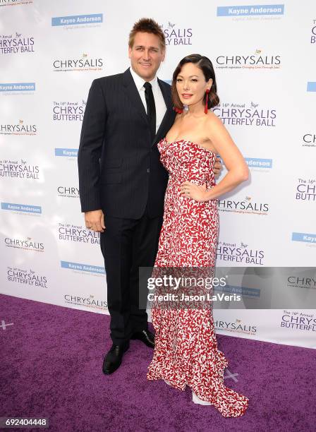 Curtis Stone and Lindsay Price attend the 16th annual Chrysalis Butterfly Ball on June 3, 2017 in Brentwood, California.