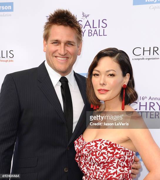 Curtis Stone and Lindsay Price attend the 16th annual Chrysalis Butterfly Ball on June 3, 2017 in Brentwood, California.