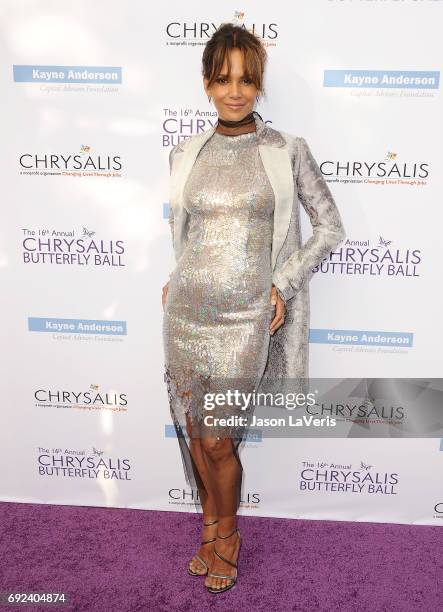 Actress Halle Berry attends the 16th annual Chrysalis Butterfly Ball on June 3, 2017 in Brentwood, California.