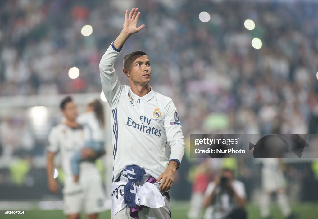 Real Madrid Celebrate UEFA Champions League Victory In Madrid
