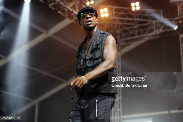 Skepta performs on day 3 of the Governors Ball 2017 music festival at Randall's Island on June 4, 2017 in New York City.