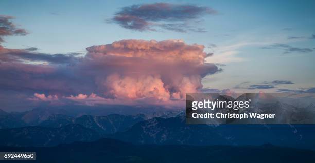 bavaria alps - unwetter - sorglos stock pictures, royalty-free photos & images
