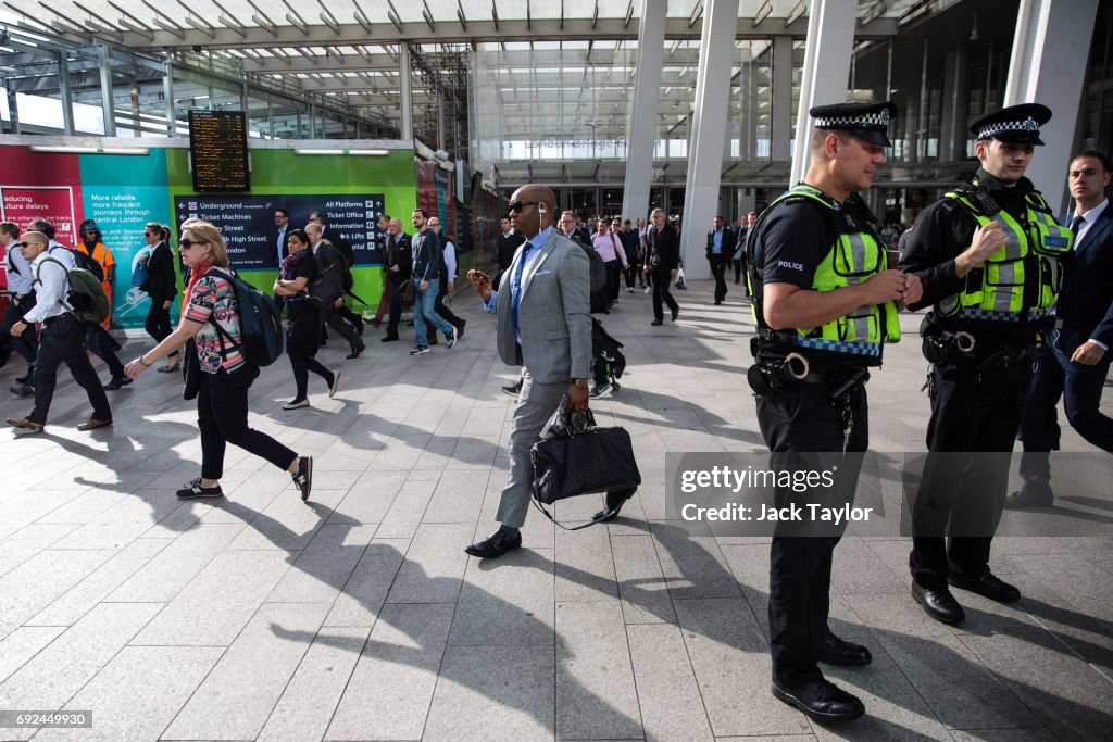 Londoners Return To Work After The London Bridge Terror Attacks