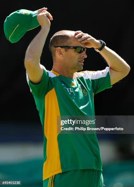 South Africa coach Gary Kirsten looks on before the third day of the 1st Test match at Newlands in Cape Town on the 11th of November, 2011.