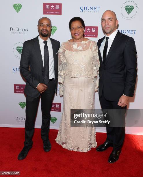 Malenga Machel and his mother, humanitarian Graca Machel and Diamond Empowerment Fund Board of Director, Deputy Managing Director of Okavanga Diamond...