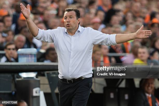 Coach Marc Wilmots of Ivory Coastduring the friendly match between The Netherlands and Ivory Coast at the Kuip on June 4, 2017 in Rotterdam, The...