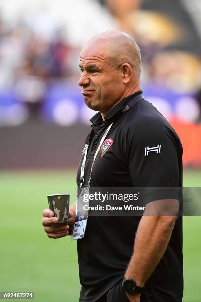 Toulon rugby consultant Richard Cockerill during the Top 14 Final between RC Toulon and Clermont Auvergne at Stade de France on June 4, 2017 in...