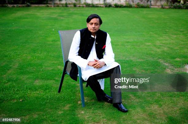 Profile shoot of Shashi Tharoor, Member of Parliament - Lok Sabha.