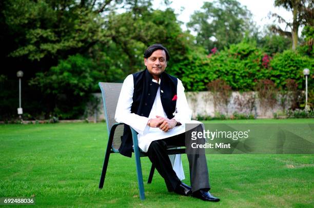 Profile shoot of Shashi Tharoor, Member of Parliament - Lok Sabha.