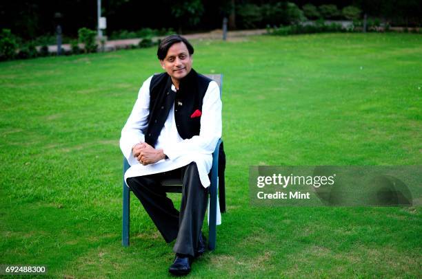 Profile shoot of Shashi Tharoor, Member of Parliament - Lok Sabha.