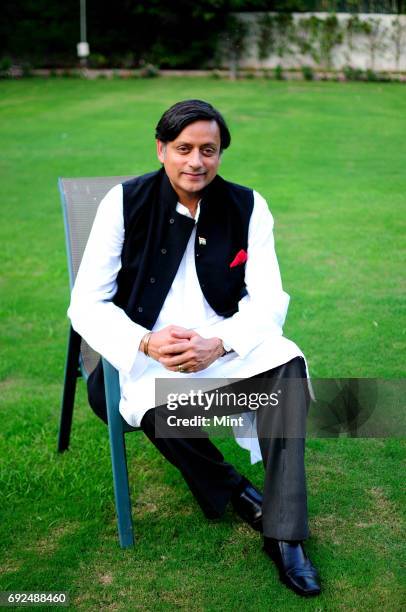 Profile shoot of Shashi Tharoor, Member of Parliament - Lok Sabha.