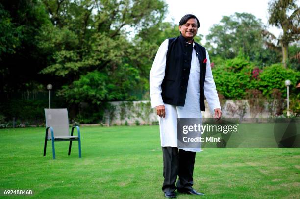 Profile shoot of Shashi Tharoor, Member of Parliament - Lok Sabha.