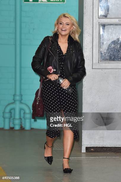 Lucy Fallon seen at the ITV Studios on June 5, 2017 in London, England.