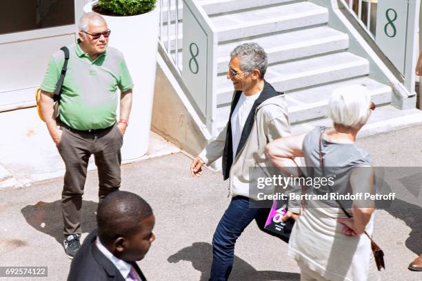 Host Nagui attends the 2017 French Tennis Open - Day Height at Roland Garros on June 4, 2017 in Paris, France.