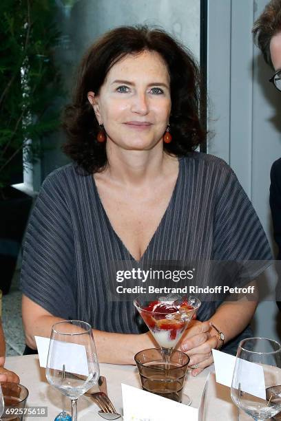 Caroline Lang attends the "France Television" Lunch during the 2017 French Tennis Open - Day Height at Roland Garros on June 4, 2017 in Paris, France.