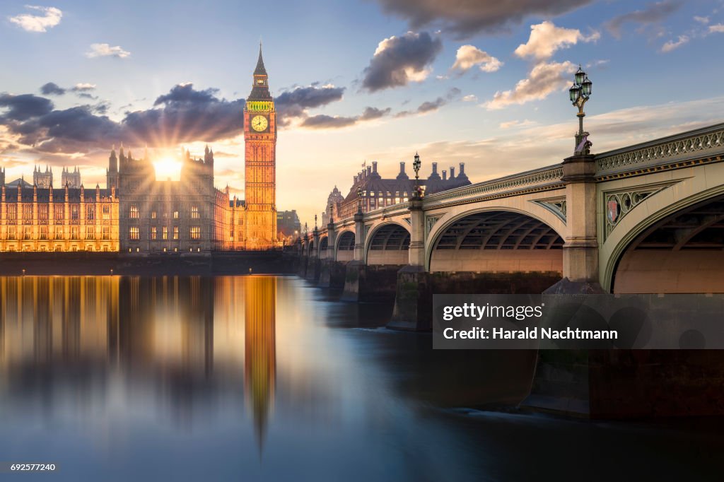 London at sunset