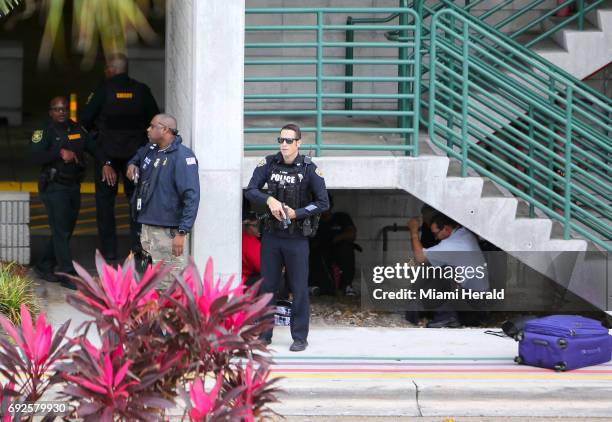 Scene at Fort Lauderdale-Hollywood International Airport on Jan. 6 were a gunman shot and and wounded multiple people.