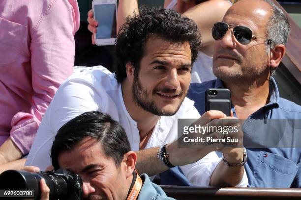Amir Haddad is spotted at Roland Garros on June 5, 2017 in Paris, France.