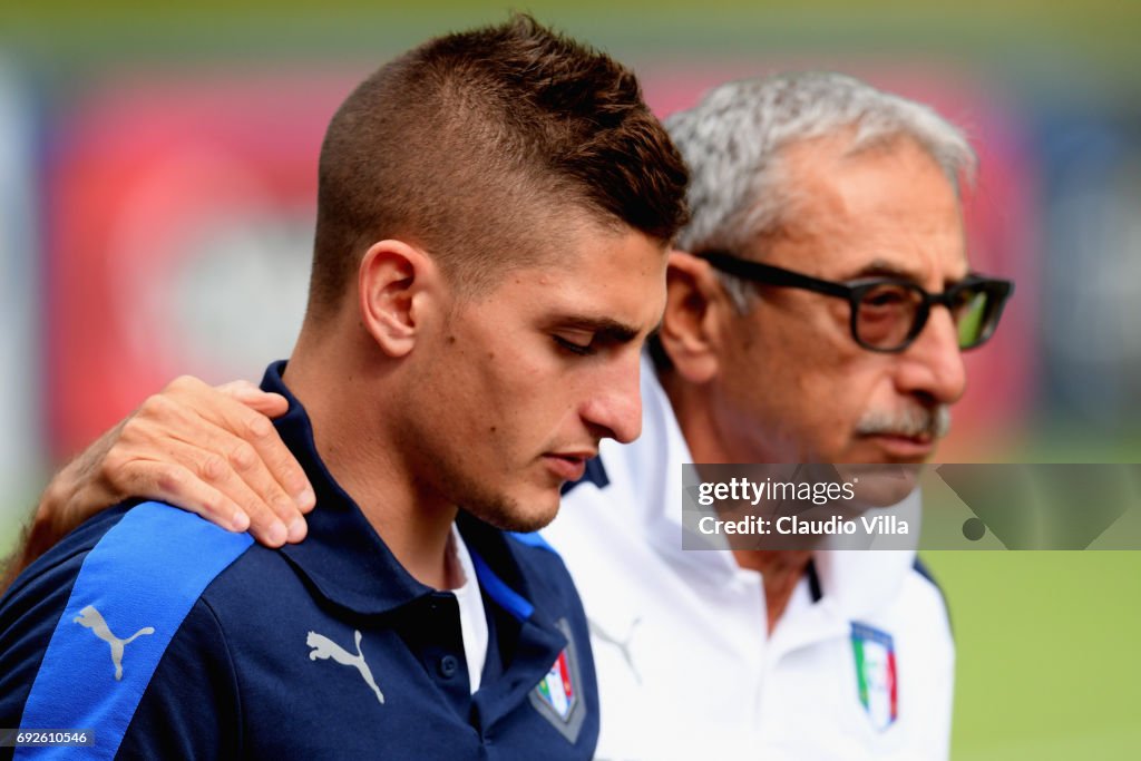 Italy Training Session And Press Conference