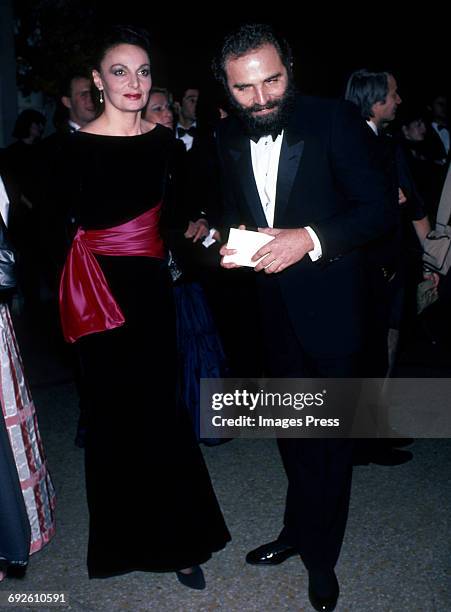 Diane von Furstenberg and guest circa 1983 in New York City.