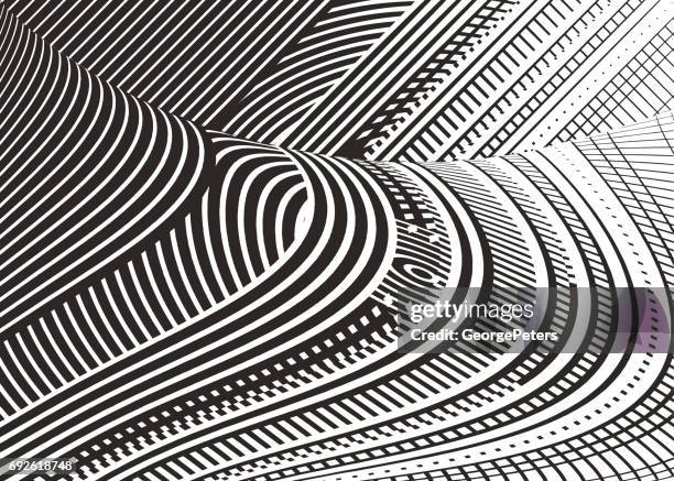 halftone pattern abstract background - office perspective stock illustrations