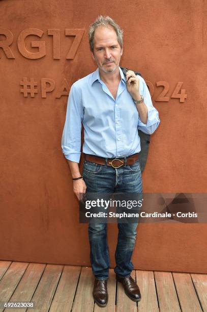 Actor Christopher Thompson attends the 2017 French Tennis Open - Day Nine at Roland Garros on June 5, 2017 in Paris, France.