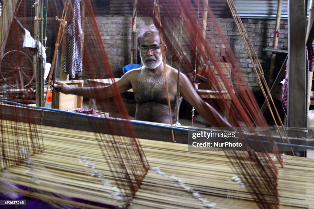 Traditional Wooden Loom in Dhaka