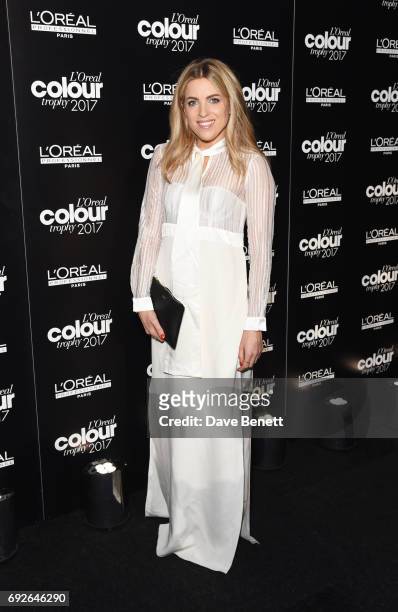Olivia Cox attends the L'Oreal Colour Trophy Grand Final 2017 at Battersea Evolution on June 5, 2017 in London, England.