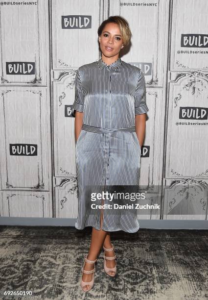 Carmen Ejogo attends the Build Series to discuss the new film 'It Comes at Night' at Build Studio on June 5, 2017 in New York City.