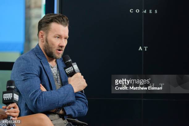Actor Joel Edgerton discusses the new film, "It Comes at Night", at Build Studio on June 5, 2017 in New York City.
