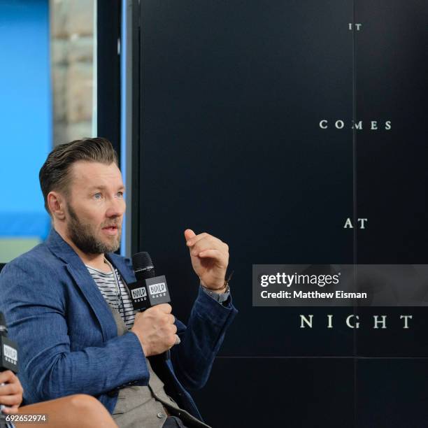 Actor Joel Edgerton discusses the new film, "It Comes at Night", at Build Studio on June 5, 2017 in New York City.