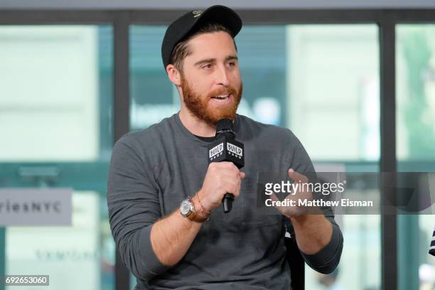 Director Trey Edward Shults discusses the new film, "It Comes at Night", at Build Studio on June 5, 2017 in New York City.