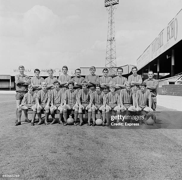 The Lincoln City F.C. Football team, UK, 8th August 1966.