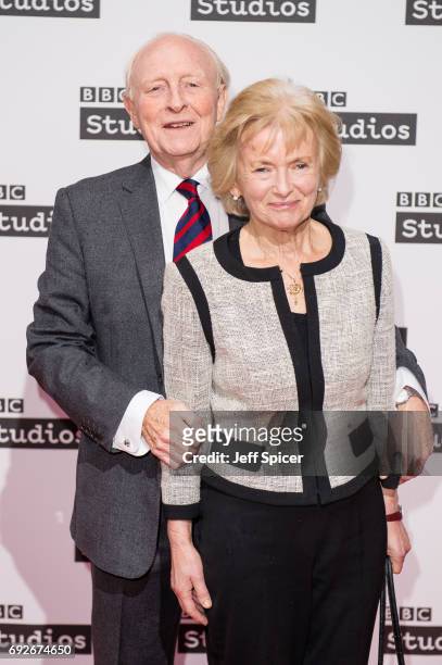 Neil Kinnock and Glenys Kinnock attend the Ronnie Barker comedy lecture with Ben Elton at BBC Broadcasting House on June 5, 2017 in London, England.