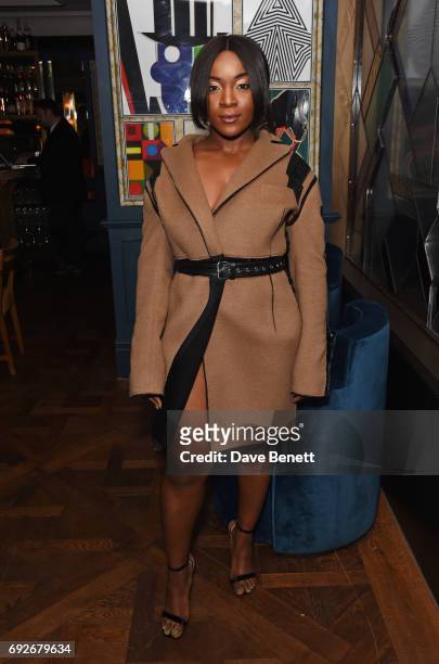 Ray BLK attends the Wonderland Summer Issue dinner hosted by Madison Beer at The Ivy Soho Brasserie on June 5, 2017 in London, England.