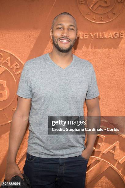 Basketball Player Boris Diaw attends the 2017 French Tennis Open - Day Nine at Roland Garros on June 5, 2017 in Paris, France.