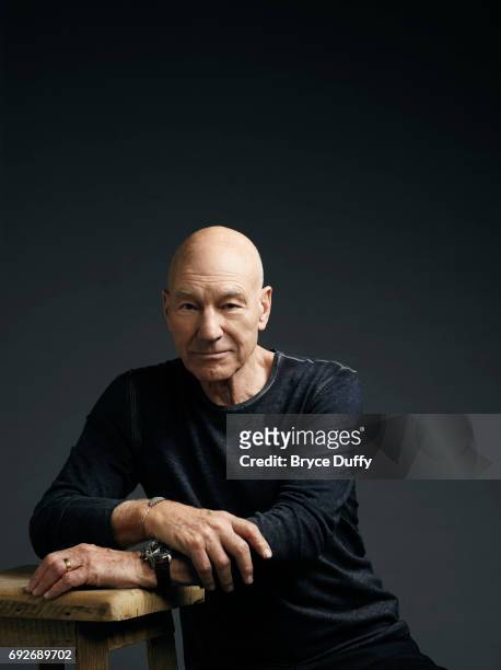 Actor Patrick Stewart is photographed for Variety on April 7 in Los Angeles, California.