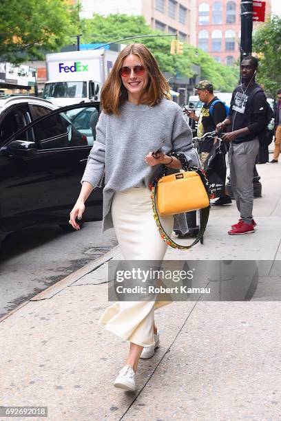 Olivia Palermo seen out in Manhattan on June 5, 2017 in New York City.