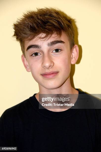 Teen star Johnny Orlando attends the norwegian twin brothers pop duo and teen stars Marcus & Martinus showcase on June 5, 2017 in Berlin, Germany.