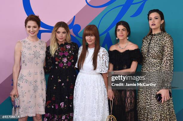 Ellie Kemper, Ashley Benson, Deborah Lloyd, Leandra Medine, and Mandy Moore attend the 2017 CFDA Fashion Awards at Hammerstein Ballroom on June 5,...