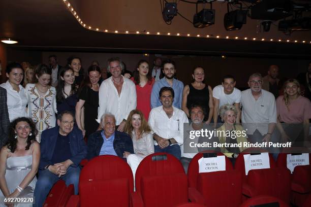 Audrey Belmondo, Robert Hossein, Jean-Paul BelmondoCyrielle Clair, Olivier Belmondo, Olivier Marchal, Daniele Gilbert, Louane Emera and Actors of...