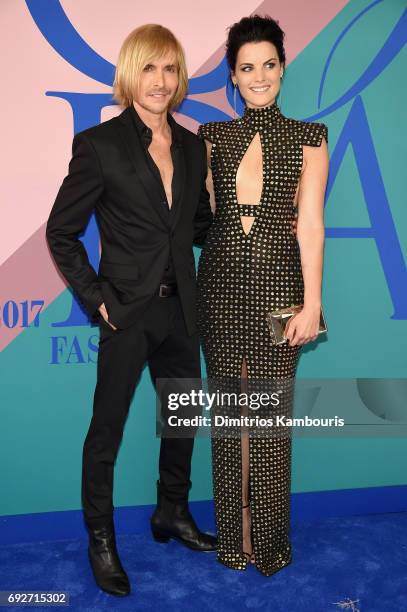 Marc Bouwer and Jaimie Alexander attend the 2017 CFDA Fashion Awards at Hammerstein Ballroom on June 5, 2017 in New York City.