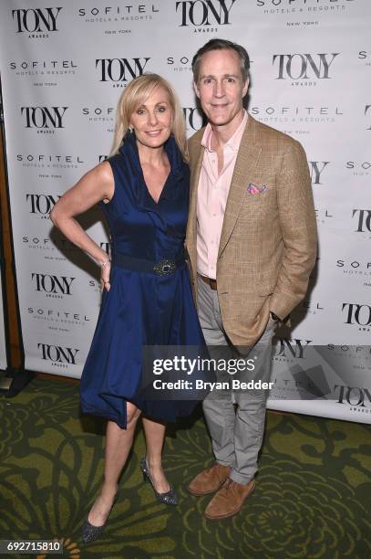 Judy McLane and Howard McGillin attend the Tony Honors Cocktail Party Presenting The 2017 Tony Honors For Excellence In The Theatre And Honoring The...