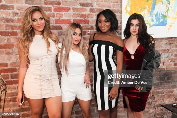 Dinah Jane, Ally Brooke, Normani Kordei and Lauren Jauregui of Fifth Harmony attend Tumblr x Fifth Harmony Fan Event at Tumblr HQ on June 2, 2017 in...