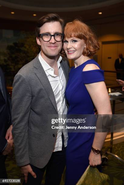 Gavin Creel and Kate Baldwin attend the Tony Honors Cocktail Party Presenting The 2017 Tony Honors For Excellence In The Theatre And Honoring The...