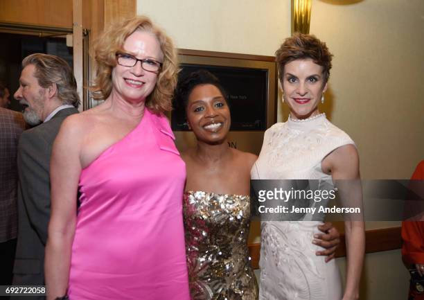 Johanna Day, Michelle Wilson and Jenn Colella attends the Tony Honors Cocktail Party Presenting The 2017 Tony Honors For Excellence In The Theatre...