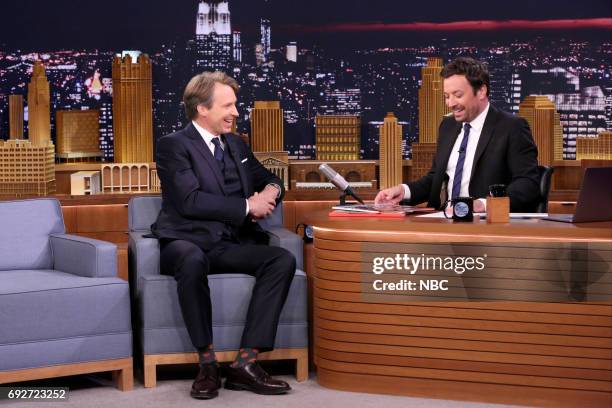 Episode 0685 -- Pictured: Music Producer Giles Martin during an interview with host Jimmy Fallon on June 5, 2017 --
