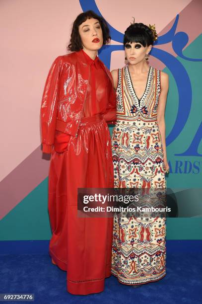 Mia Moretti and Stacey Bendet attend the 2017 CFDA Fashion Awards at Hammerstein Ballroom on June 5, 2017 in New York City.