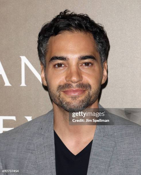 Actor Ramon Rodriguez attends the "Megan Leavey" world premiere at Yankee Stadium on June 5, 2017 in New York City.